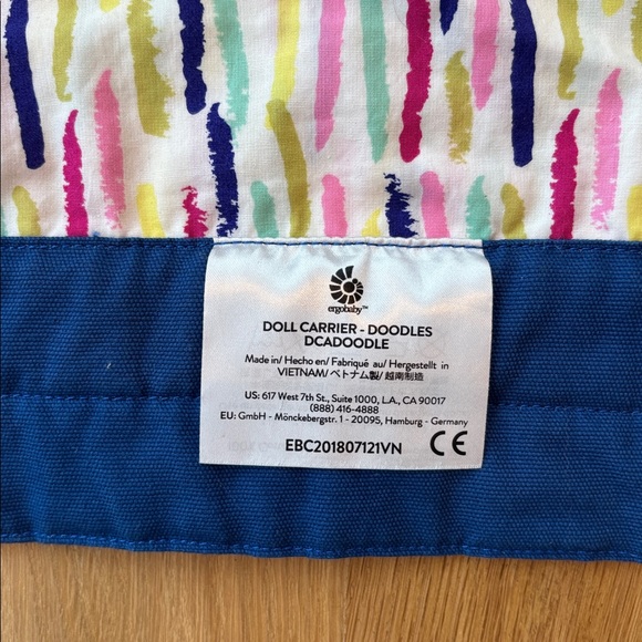 Ergobaby Doll Carrier Colorful SSC Stuffed Animal Babywearing Toy - Picture 6 of 6